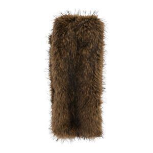 Bazar Deluxe Women Brown Scarf With Wraparound Design In Ecofur For Women
